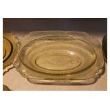 Amber Depression Glassware