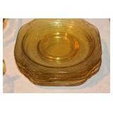 Amber Depression Glassware