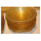 Amber Depression Glassware