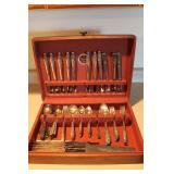 Silver Plate Flatware & Chest