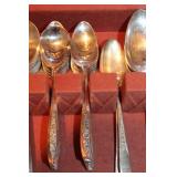 Silver Plate Flatware & Chest