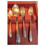 Silver Plate Flatware & Chest