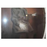 Antique Portrait & Convex Glass Frame