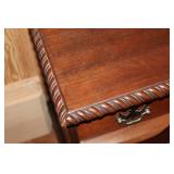 Mahogany Desk & Folding Wooden Chair