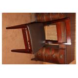 Mahogany Desk & Folding Wooden Chair