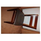 Mahogany Desk & Folding Wooden Chair