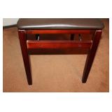 Mahogany Desk & Folding Wooden Chair