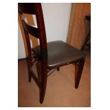 Mahogany Desk & Folding Wooden Chair