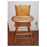 Mid Century Wooden Highchair