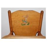 Mid Century Wooden Highchair