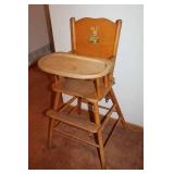 Mid Century Wooden Highchair