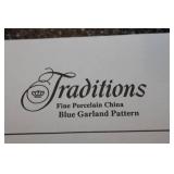 Johann Havilland Traditions Blue Garland China Set