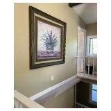 Interior Home DeCor...LARGE Framed Wall Art Aloe Plant in Vase...