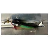 Vintage UMCO 173AS Tackle Box and Contents…Hot-Shot S-M2, Kautzky Lazy Ike,  Heddon Wood Cobra and More