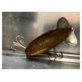 Vintage UMCO 173AS Tackle Box and Contents…Hot-Shot S-M2, Kautzky Lazy Ike,  Heddon Wood Cobra and More