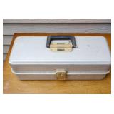 Vintage UMCO 173AS Tackle Box and Contents…Hot-Shot S-M2, Kautzky Lazy Ike,  Heddon Wood Cobra and More