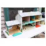 Vintage 1960’s Marx Marxie Mansion Tin Litho Dollhouse…