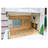 Vintage 1960’s Marx Marxie Mansion Tin Litho Dollhouse…