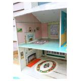 Vintage 1960’s Marx Marxie Mansion Tin Litho Dollhouse…