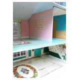 Vintage 1960’s Marx Marxie Mansion Tin Litho Dollhouse…