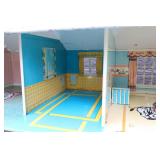 Vintage 1960’s Marx Marxie Mansion Tin Litho Dollhouse…