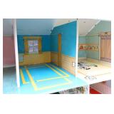 Vintage 1960’s Marx Marxie Mansion Tin Litho Dollhouse…