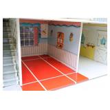 Vintage 1960’s Marx Marxie Mansion Tin Litho Dollhouse…