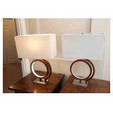 Lamps & Lighting…MCM Contemporary-Style 30-Inch Table Lamps w/LED Nightlight…