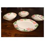 Antique Franciscan Dinnerware Earthenware Desert Rose Accessory Pieces…