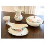 Antique Franciscan Dinnerware Earthenware Desert Rose Accessory Pieces…