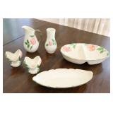 Antique Franciscan Dinnerware Earthenware Desert Rose Accessory Pieces…