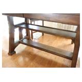 Kitchen Dining ‘A America Furniture’ Counter-Height Table and Chair Set w/Drop-Down Extended Table Leaf…