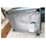 Beautiful Dark Hunter Green Sealy Leather Corner-Sectional Sofa w/ Ottoman