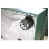 Beautiful Dark Hunter Green Sealy Leather Corner-Sectional Sofa w/ Ottoman