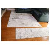 Large Area Rug W/Matching Runner…