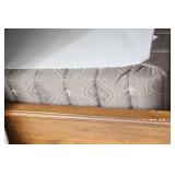 A.R.T. Furniture Solid Wood Bed w/Box Spring Hammered Metal Headboard Side-Scroll