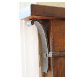 A.R.T. Furniture Solid Wood Bed w/Box Spring Hammered Metal Headboard Side-Scroll