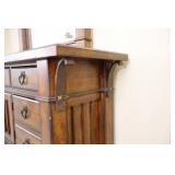 A.R.T. Furniture LARGE Solid Wood Tallboy Chest Two-Piece Dresser/Mirror w/Dovetail Drawers…
