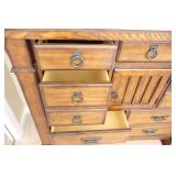 A.R.T. Furniture LARGE Solid Wood Tallboy Chest Two-Piece Dresser/Mirror w/Dovetail Drawers…