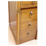 Beautiful RWay Side-Table Nightstand w/Four-Drawers and Tempered Glass Top…