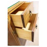 Beautiful RWay Side-Table Nightstand w/Four-Drawers and Tempered Glass Top…