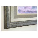 Interior Home DeCor...LARGE Framed Wall Art Aloe Plant in Vase...