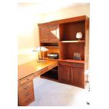 Furniture Office Den Six-Piece Bookcase Desk File Cabinet Set