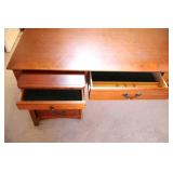 Furniture Office Den Six-Piece Bookcase Desk File Cabinet Set