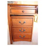 Furniture Office Den Six-Piece Bookcase Desk File Cabinet Set