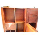 Furniture Office Den Six-Piece Bookcase Desk File Cabinet Set