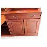 Furniture Office Den Six-Piece Bookcase Desk File Cabinet Set