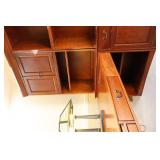 Furniture Office Den Six-Piece Bookcase Desk File Cabinet Set