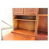 Furniture Office Den Six-Piece Bookcase Desk File Cabinet Set