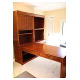 Furniture Office Den Six-Piece Bookcase Desk File Cabinet Set